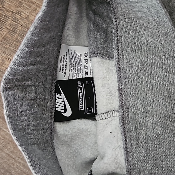 GIRLS EUC NIKE SWEATPANTS GRAY TAPERED POCKETS SMALL KIDS BOYS JOGGER - Picture 4 of 4